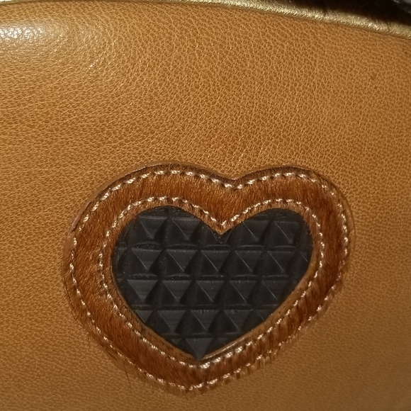 Bridget Shuster Genuine Leather Studded Fringed Multicolor Backpack - Picture 6 of 12